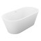 Anzzi Kosima 5.6 ft. Solid Surface Freestanding Bathtub in Matte White FT-AZ8414 - alternate 1